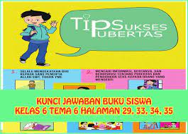 Bacalah teks berikut dalam hati! Kunci Jawaban Buku Siswa Tema 6 Kelas 6 Halaman 29 32 33 34 35 Sanjayaops