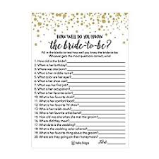 If you are worried about questions for wedding games to make the game more interesting, don't worry, we have got . Bridal Shower Games And Activities Guests Will Love Ourkindofcrazy Com
