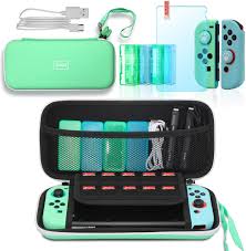 4.8 out of 5 stars. Amazon Com Accessories Kit For Switch Animal Crossing Include Switch Carrying Case Silicone Joy Con Covers Game Card Cases Tempered Glass Screen Protector Thumb Grip Caps And Usb Type C Charging Cable