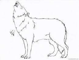 There are funny cartoon wolves to keep it light, while the more realistic ones can be a good lesson in wildlife drawing. Howling Wolf Coloring Pages Black Wolf Howling Free Printable Coloring4free Coloring4free Com