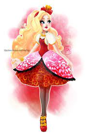 (two of these are actually references to specific theatrical or cinematic productions; Apple White Ever After High Apple White Raven Queen