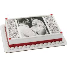 Not my original design, thank you to toni from sweet sugar treats for allowing me to recreate it! Photocake Engagement Couple Cake Design Decopac