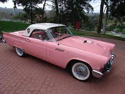 1957 Ford Thunderbird Pink Photos Classic Car Pink Car Cool Cars Ford Thunderbird
