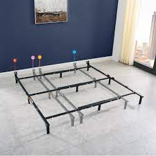 Made from high carbon rail steel. Mainstays 7 Universal Heavy Duty Adjustable Bed Frame Black Steel Adjusts Twin King Walmart Com Walmart Com