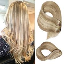 Realrapunzels _ floor length hair by the sunset (preview). Amazon Com Remy Clip In Hair Extensions Ash Blonde To Bleach Blonde Highlights Straight Human Hair Extensions 7 Pieces 70 Gram Including Clip 15 Inch Silky Soft Double Weft Real Hair Extensions
