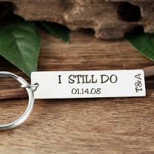 Personalized anniversary gifts for parents: Personalized Anniversary Keychain I Still Do Key Chain Anniversary Gift Gift For Husband Gift For Wife Anniversary Gift For Wife Lovable Keepsake Gifts