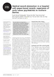What is the meaning of hmbp abbreviation? Pdf Medical Record Abstraction In A Hospital With Paper Based Records Experience Of Early Career Psychiatrists In Northern Borneo