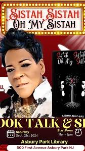 Come with me , take a look inside of whats happening in one more day! Yes  it’s almost here. My in person Book Talk and Sign. Meet me at 500 First  Avenue Asbury Park, anytime between 11am-2pm Saturday ...