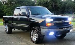 2005 Chevrolet Silverado 1500 Wheel Offset Aggressive 1 Outside Fender Leveling Kit 8236 Custom Offsets