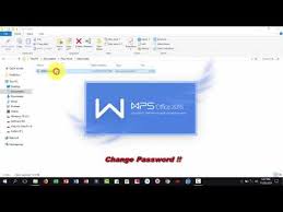 How To Protected Wps Office Writer File With Password Add Change And Remove Password Youtube