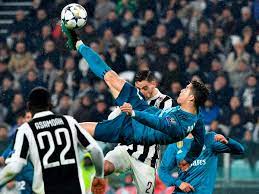 Real madrid made history by winning their third successive champions league title this season when they defeated liverpool in the. Ronaldo S Stunning Overhead Kick Helps Real Madrid Floor Juventus Champions League The Guardian