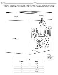 Election day coloring activities sample pages . Division Coloring Pages Election Day By Hurting For Learning Matthew Hurt