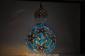 Su Kabagi Isleme Sanati Su Kabak Abajur Su Kabak Lamba Gourd Lamp Lamba Abajur Su Kabagi