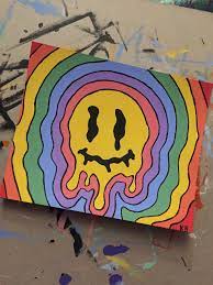 Cool Trippy Art Easy Trippy Painting Painting Trippy Painting Trippy Painting Trippy Hippie Painting Small Canvas Art Diy Canvas Art hippie painting small canvas art