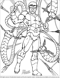 Spider Man Coloring Page Octopus Coloring Page Superhero Coloring Pages Spiderman Coloring