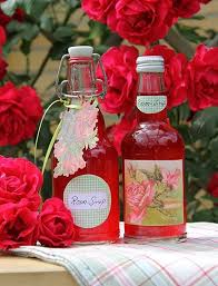 Rosenblutensirup Rosen Sirup Rosensirup Sirup