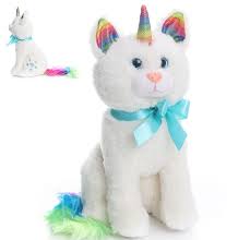 Cute Caticorn Plush Toy Unicorn Stuffed Animal Rainbow Kittens Rainbow Toy