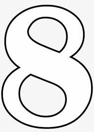 Keep your kids busy doing something fun and creative by printing out free coloring pages. Number Coloring Page Molde De Numero 8 Png Image Transparent Png Free Download On Seekpng