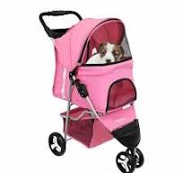 Dog Cat Pet Travel Stroller Folding Carrier Storage Basket Light Weight  Pink NEW | eBay