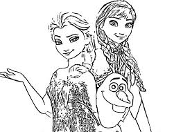 Ana Y Elsa Para Colorear