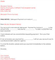 collection letter: 4 types of
