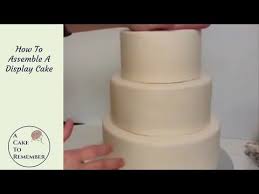 How To Assemble A Dummy Cake Youtube Dummy Cake Fake Wedding Cakes Wedding Cake Tutorial
