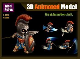 Spartan Warrior 3d Model Spartan Warrior Sparta Warrior 3d Model Character