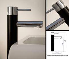 18.125'' l x 13'' w x 4.125'' h. Black Basin Taps In Tall Extended Styles By Livinghouse