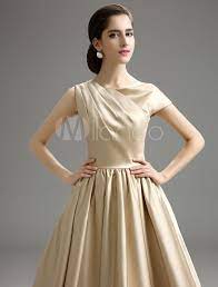 gold champagne pleated satin bridesmaid dress milanoo pleated champagne gold satin bridesmaid dresses dresses bridesmaid dresses