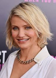 Best Short Bob Hairstyles For Women Over 40 Cameron Diaz Short Haircut Pretty Designs Short Bob Hairstyles Human Hair Wigs Blonde Short Hair Styles