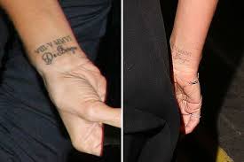 David beckham's tattoo is inked on his left hand and incorporates affection written in script with the picture of a swallow close to it. 10 David Beckham Tattoos Ideas David Beckham Tattoos David Beckham Beckham