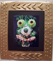 Arts & crafts books flash cards games key chains kids gifts posters all; Photograph Of Food Assemblage Mounted On Gilded Cardboard With Macaroni And Bean Embellishment Cedarhurst Museum Of Art Children S Program A La Archim Portret