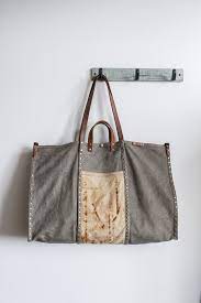 large capacity cotton canvas bag leather handle tote bag wzshop creema handmade 大容量棉質帆布包 皮革提把 托特包 wzshop cr leather handle tote