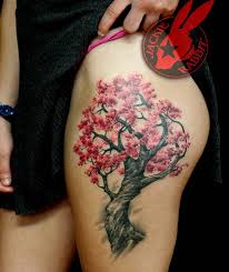Tree Tattoo On Leg Cherry Tree Tattoos Cherry Blossom Tree Tattoo Tree Tattoo Arm
