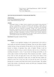 What are the qualities of a good student? Pdf An Analysis Of Student S Paragraph Writing