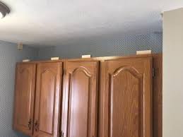How To Extend Your Cabinets To The Ceiling In Under An Hour For 20 Or Less Crown Molding Kitchen Cabinets To Ceiling Kitchen Cabinets To Ceiling
