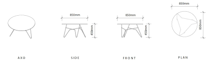 Dimensions in mm 1200(w) x 752(d) x 422(h) decor teak walnut. Coffee Table Height Standard