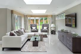 Ceiling of skylights which can expand the width and length of the open concept space is offered by a. 30 Naturally Lit Living Rooms With Skylights Pictures Home Stratosphere