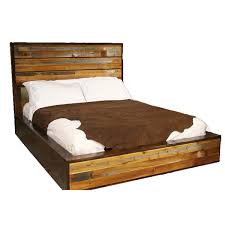 We always ensure you get the right furniture. Rustic Barnwood Platform Bed Queen