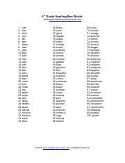 Practice book focuses on ten instant words with six types of activity pages: 3rd Grade Spelling Bee Words Pdf 3rd Grade Spelling Bee Word List Also Clock Your Only Treat Said Gift About Balloon Past Stopped Scream Walk Queen Course Hero