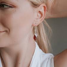 Baltic Amber Earrings Amber Dangle Drop Earrings Elegant Amber Long  Earrings Sterling Silver Earrings Amber Statement Earring Spring Gift