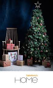 Take The Traditional Approach To Styling Your Home This Christmas Sainsbury S Home Has A Red And Gold Christmas Tree Gold Christmas Tree Christmas Inspiration