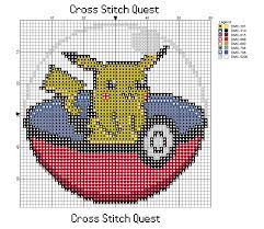 Free Pikachu Cross Stitch Pattern Pokemon Pokeball Pikachu Cross Stitch Pokemon Cross Stitch Patterns Pikachu Cross Stitch Pattern