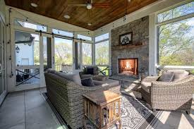 The Modern Farmhouse Where Martina S Table Was Filmed Hooked On Houses House With Porch Home Screened In Porch