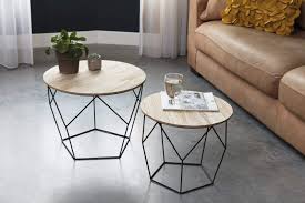 Lifa Living 2er Set Beistelltisch Satztisch Sofatisch Kaffeetisch Couchtisch Schwarz Tischset Metall Holz Basket Dizajn Stola Idei Interera Idei Dlya Ukrasheniya