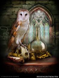 Messenger Of Fen Messenger Barn Owl Inspired By The House Of The Cunning In 2020 Owl Art Witchy Decor