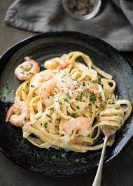 Pin By Wallace Kong On Foodie Stuff Creamy Garlic Prawns Creamy Garlic Prawn Pasta Prawn Dishes