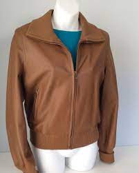 The Gap Womens Brown Moto Bomber Leather Jacket Sz Small Rn 54023 Super Soft Leather Bomber Jacket Leather Bomber Jacket Women Jackets