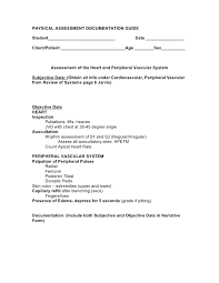 Physical Assessment Documentation Guide