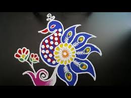 Peacock Rangoli Designs With Colours Rangoli Design For Diwali 2019 New Rangoli Design You Colorful Rangoli Designs Rangoli Designs New Rangoli Designs